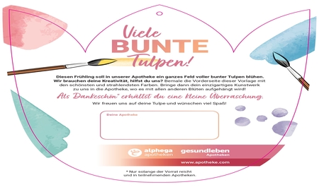 Tulpen Mal-Vorlage zum ausdrucken